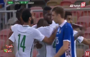 هدف السعودية الاول في مرمى مولودوفا 1-0