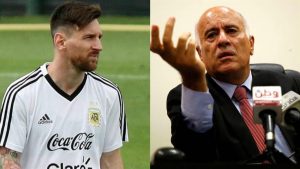 فيفا يتهم الرجوب بعد دعوته إلى حرق قميص ميسي