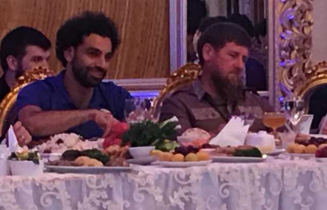 محمد صلاح ورئيس الشيشان