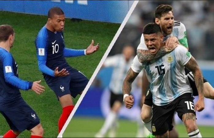 ملخص مباراة الارجنتين وفرنسا دور ال16 كاس العالم 2018،اهداف مباراة الارجنتين وفرنسا