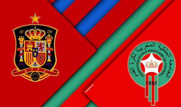 ملخص واهداف مباراة المغرب واسبانيا في كاس العالم