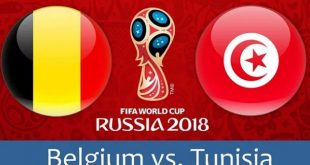 ملخص واهداف مباراة بلجيكا وتونس كاس العالم 2018