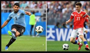 ملخص  واهداف مباراة روسيا واوروغواي في كاس العالم