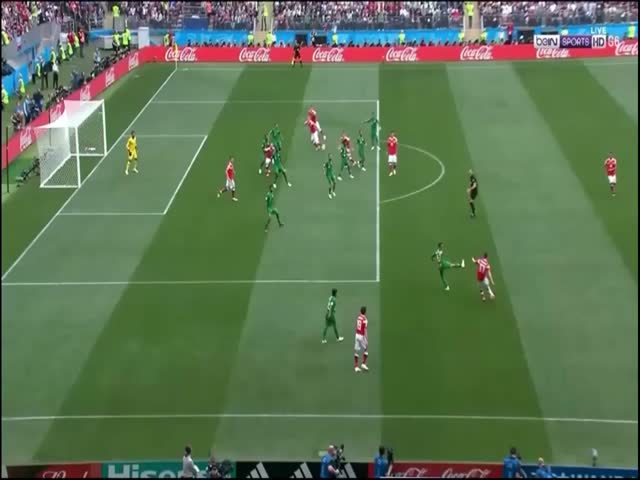 هدف روسيا في مرمى السعودية