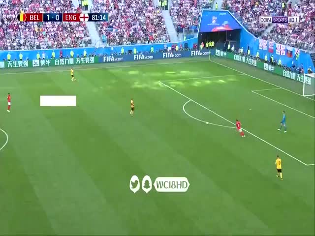 فيديو هدف بلجيكا الثاني في مرمى انجلترا 2-0 ادين هازارد