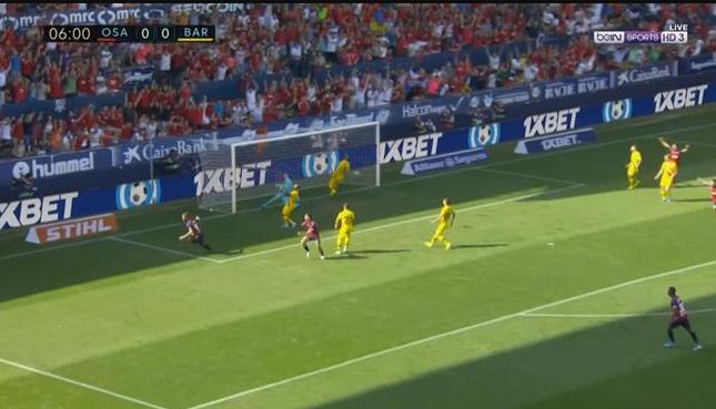 اهداف مباراة برشلونة واوساسونا 2-1 .. الان