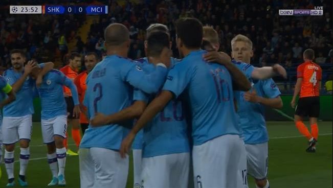 اهداف مباراة مانشستر سيتي وشاختار دوري ابطال اوروبا