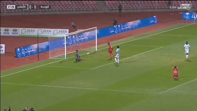 اهداف مباراة الاهلي والوحدة فى الدوري السعودي