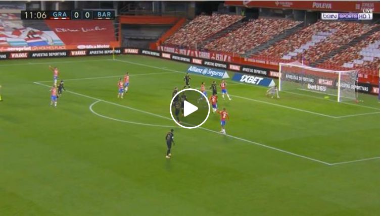 هد ف برشلونة الاول في غرنا طه جريزمان