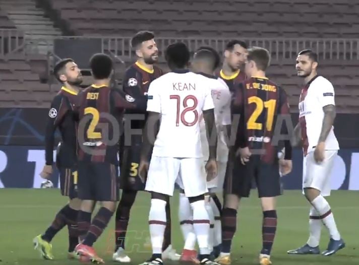 شاهد ..مبابـ ـي وبيكيه في دوري الابطال