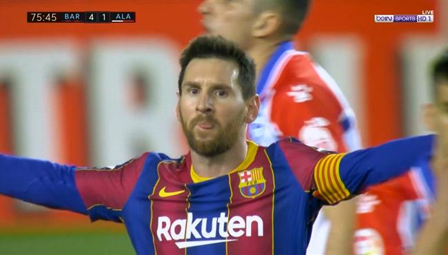 هدف برشلـ ـونة الثاني في الافيس .. ميسي ..