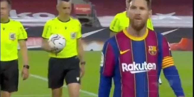 messi and referee
