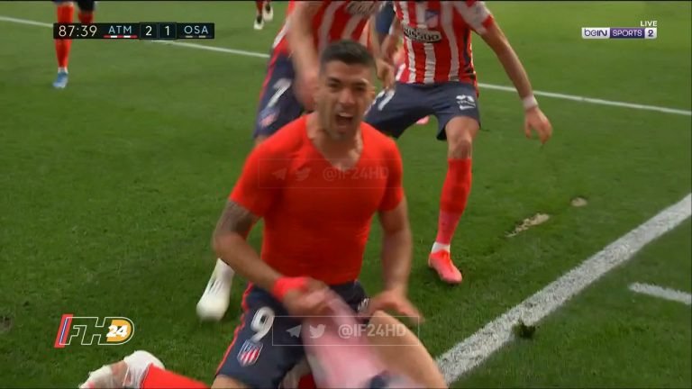 المنتهي يُخرس لسان بارتيميو ..بالفيديو :لويس سواريز يُحافظ على صدارة أتلتيكو مدريد بهدف “تاريخي” ضد أوساسونا