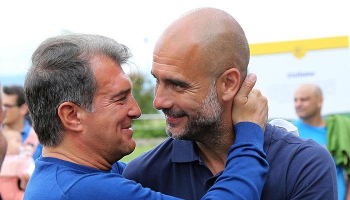 جوارديولا ينصح لابورتا بشأن المدرب المقبل لبرشلونة