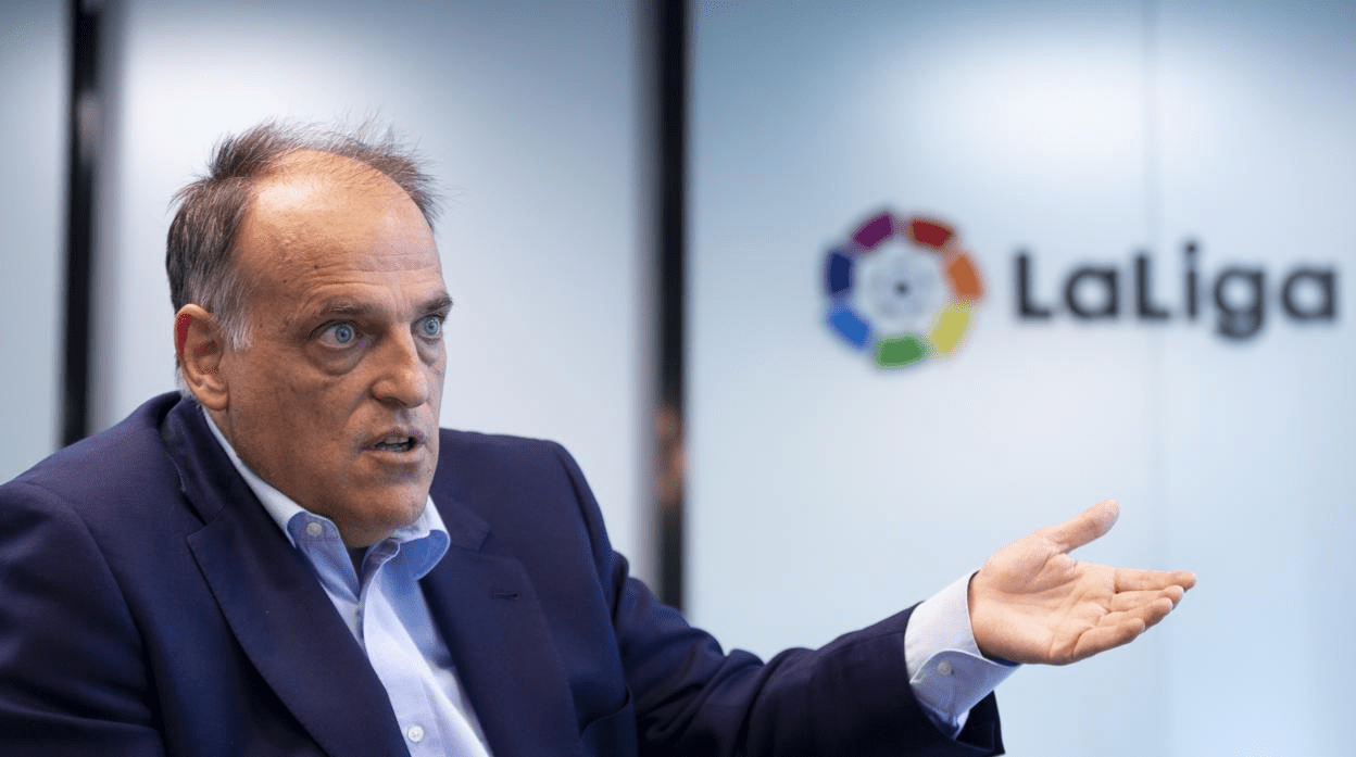 دعم جديد ينضم لبرشلونة وريال مدريد في الحرب ضد رئيس رابطة الدوري الإسباني