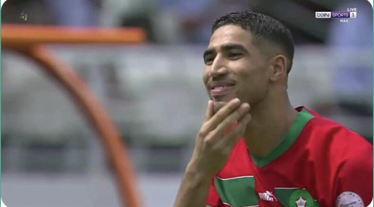 شاهد: هدف أشرف حكيمي الخرافي للمغرب في مرمي الكونغو بكأس أمم أفريقيا.