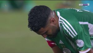 شاهد: لحظة إطلاق صافرة النهاية وإعلان فوز موريتانيا على الجزائر فى تأهل تاريخى للمرابطون.