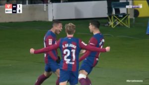 شاهد:البرازيلى فيتور روكى يسجل أولى أهدافه مع برشلونة أمام أوساسونا بعد نزوله كبديل بأغرب سيناريو ممكن.