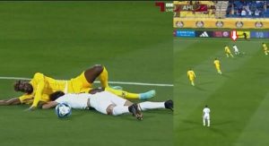 بالفيديو: لقطة اصابة واغماء الأردني يزن النعيمات بالدوري القطري بعد تدخل قوي من لاعب الغرافة