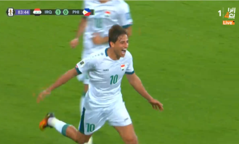 هدف العراق الحاسم بتصفيات كأس العالم