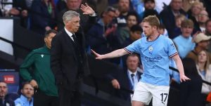 أنشيلوتي يتمسك بثنائي ريال مدريد أمام مانشستر "أن وجودهما مع الفريق سيعطيه المزيد من الدوافع، وسيخلق نوعا من الرهبة لدى السيتي".