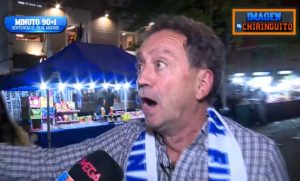 مشجع مدريدي فقد الأمل وغادر الملعب قبل انتهاء المباراة ، فانظروا ماذا فعل بعد تسجيل ريال مدريد هدفين فى أقل من دقيقتين.