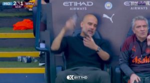 هدف محمد قدوس الخيالي في مرمي مانشستر سيتي في الدوري الانجليزي اليوم.