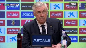 بعد الانتصار بشق الأنفس علي فياريال... أنشيلوتي ينهال بالمديح علي ثنائي ريال مدريد ويعلن عن استياءه من مستوي نجم الفريق الكارثي!