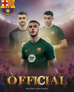 برشلونة يتعاقد مع الحارس الواعد خوان غارسيا من إسبانيول في صفقة طويلة الأمد