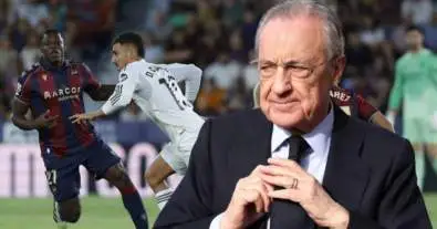 فلورنتينو بيريز يشيد بنجم ريال مدريد.. سر قوة دفاع الملكي في بداية الموسم!