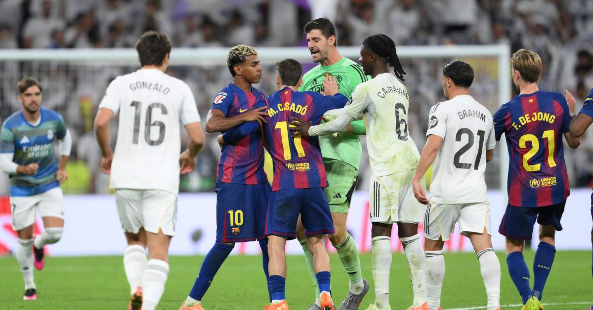 فوضى في الكلاسيكو: مواجهة مثيرة بين برشلونة وريال مدريد تنتهي بشجار عنيف