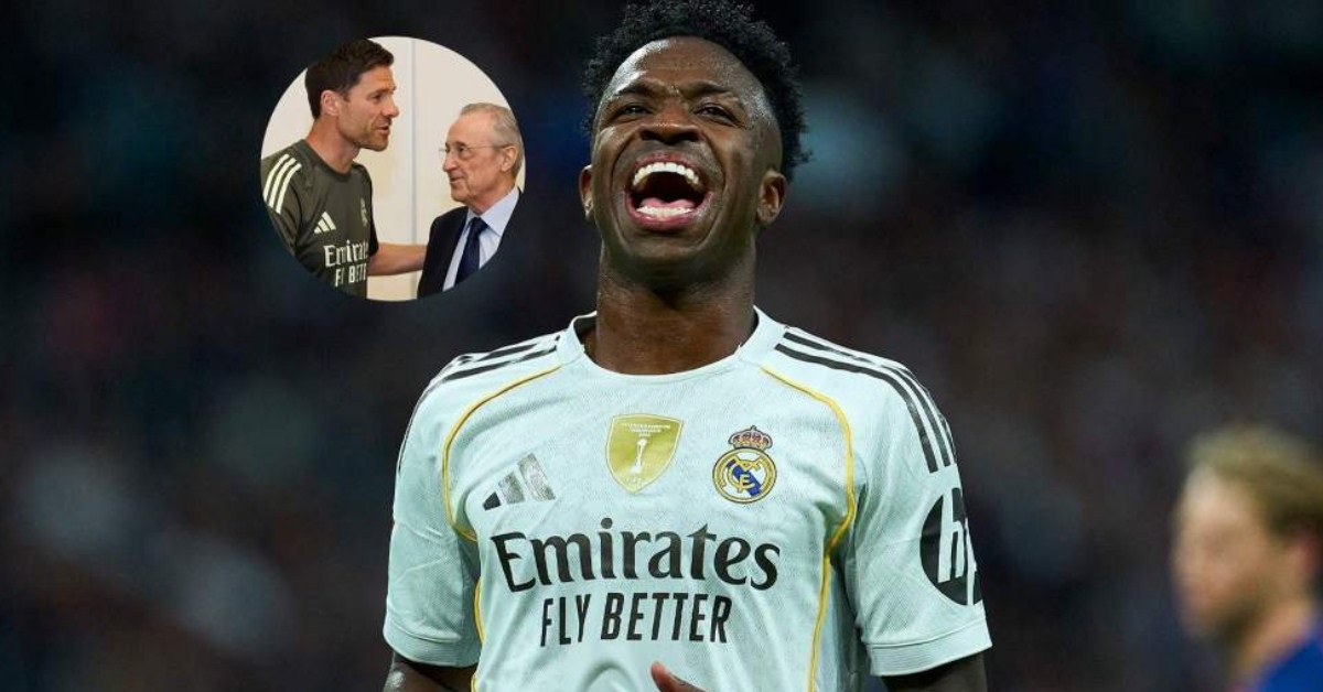 فلورنتينو يسأل تشابي ألونسو عن تجديد عقد فينيسيوس: الرد الذي فاجأ الجميع!