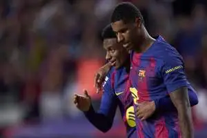 رجل المباراة: نجم برشلونة يعبّر عن عدم رضاه رغم التألق