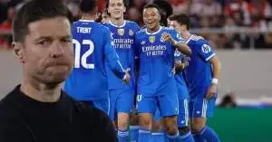 تشابي ألونسو يعتذر لنجم ريال مدريد بعد استبداله أمام أوليمبياكوس: “ما كان علي إخراجك!”