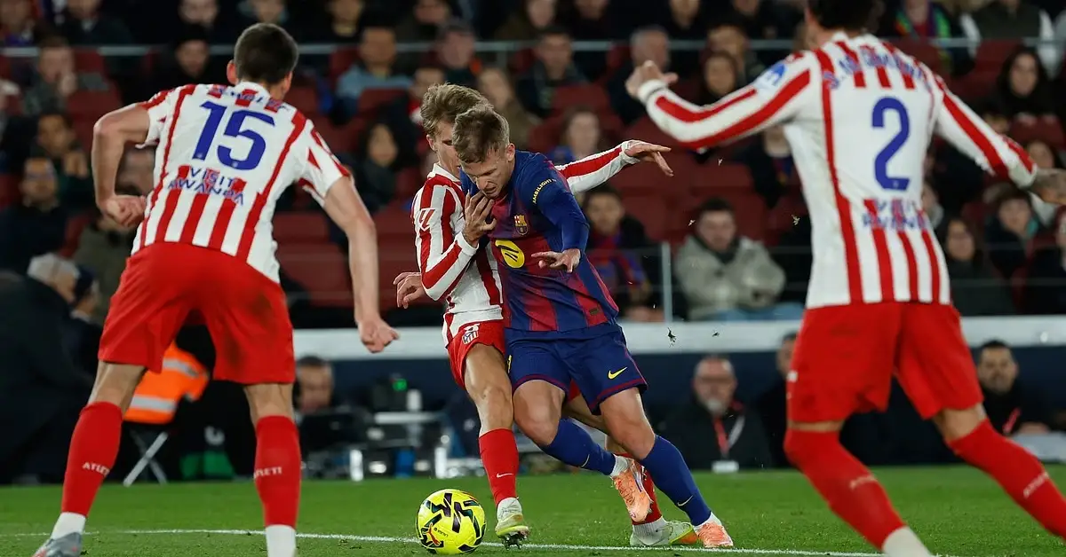 برشلونة يعزز صدارته بفوز مثير على أتلتيكو مدريد وإشادة مفاجئة بثنائي الفريق الرائع!