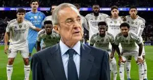 فلورنتينو بيريز يشكك في مستقبل لاعب ريال مدريد بعد الأداء الكارثي أمام السيتي!