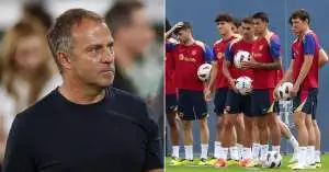 هانسي فليك يصدر تحذيرًا صارمًا… نجم برشلونة قد يغادر في يناير لتجنب أزمة داخل الفريق!