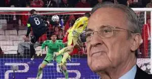 أول رد فعل ناري من فلورنتينو بيريز بعد الهزيمة المدوية أمام بنفيكا… غضب شديد يهز البرنابيو!