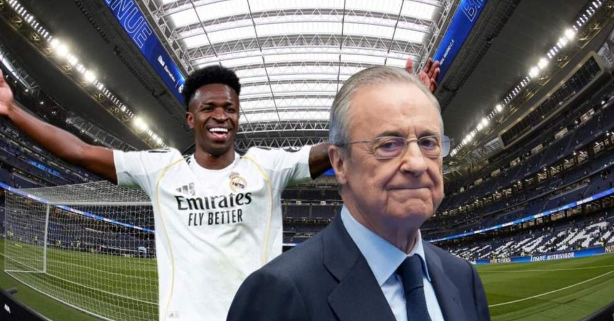 فلورنتينو بيريز يشعل الأجواء داخل غرفة ملابس ريال مدريد ويُصر علي التعاقد مع عدو فينيسيوس الأول في أوروبا!