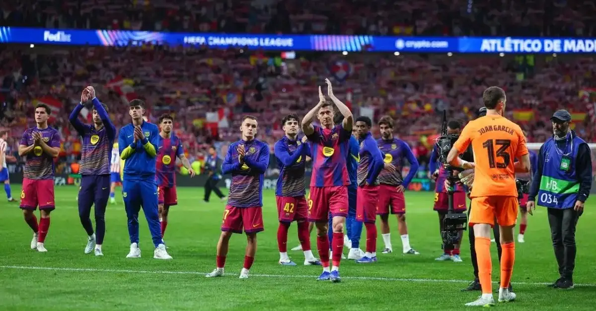 برشلونة يكشف الحقيقة الصادمة وراء الخروج من دوري الأبطال.. أزمة أعمق من التحكيم تهز النادي!
