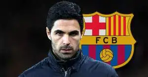 ضربة مدوية من أرتيتا.. مدرب أرسنال يستهدف نجم برشلونة ويغريه بدور أساسي لحسم الصفقة!