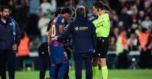 ضربة موجعة في برشلونة قبل الكلاسيكو: إصابة لامين يامال تثير الرعب وسيناريوهات صادمة لغيابه!