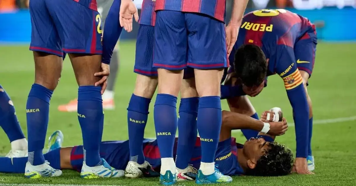 صدمة في برشلونة بعد إصابة لامين يامال… الكشف عن التشخيص الأولي بعد سقوطه أمام سيلتا فيغو!