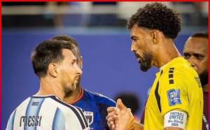فوزينها حارس مرمى منتخب الرأس الأخضر، يكشف عن الحوار الذي دار بينه وبين ليونيل ميسي عقب المباراة