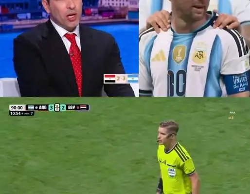 ابوتريكه والتحكيم مباراة مصر والارجنتين