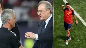 المدافع إيميريك لابورت خلال مشاركته مع منتخب إسبانيا.