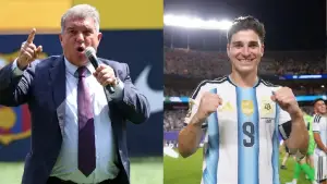 خوان لابورتا يهدد أتلتيكو مدريد بسبب سعر جوليان ألفاريز ميركاتو 2026